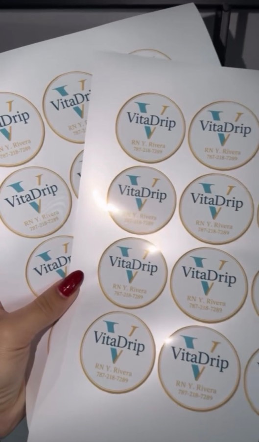 VitaDrip — stickers de marca
